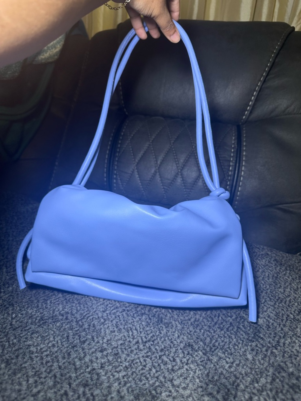 Old Navy Knot-Detail Shoulder Bag in Periwinkle